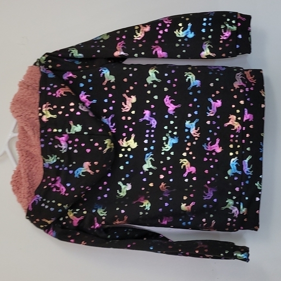 Emma & Elsa Girls Unicorn Hooded Jacket Size 16 - Picture 2 of 5